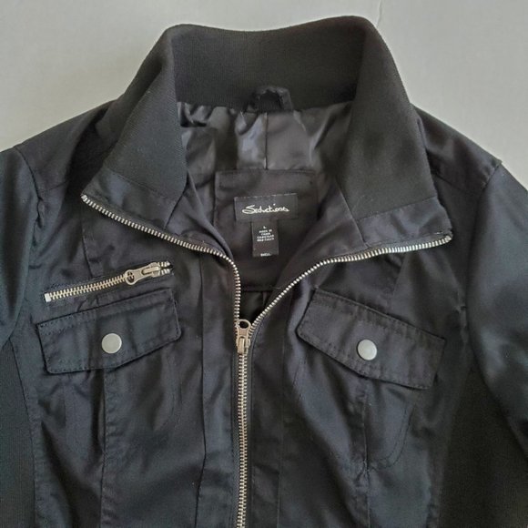 Seductions Women's Light Jacket, Black - Picture 7 of 9